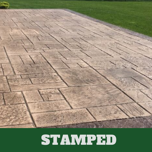 This is a picture of a stamped concrete.